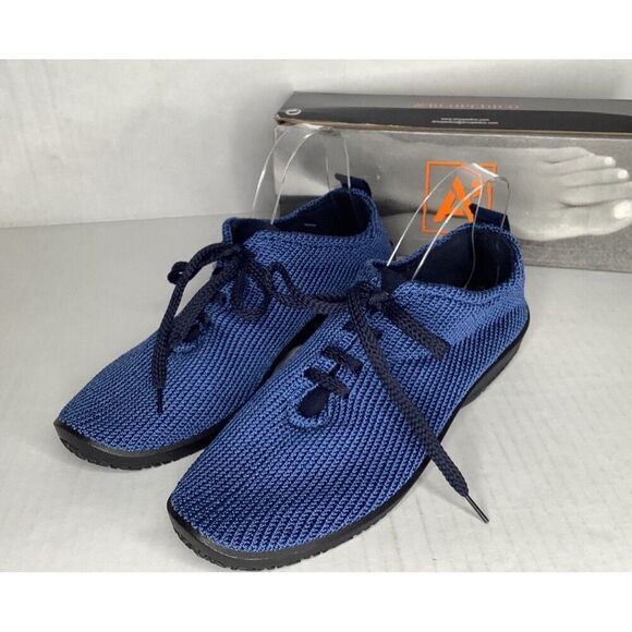 Arcopedico LS Women's 12m Denim Lace up sneakers - New - Picture 1 of 4